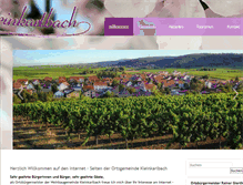 Tablet Screenshot of kleinkarlbach.de